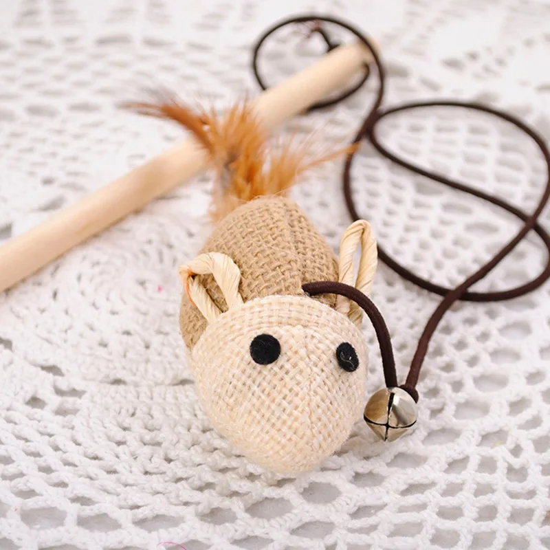 Pet Cat Toys Interactive With Bells Elastic Rope Wooden Stick Cat Funny Rat Feather Chew Toys for Small Medium Cats Pet Supplies
Pet Cat Toys Interactive With Bells Elastic Rope Wooden Stick Cat Funny Rat Feather Chew Toys for Small Medium Cats Pet Supplies
