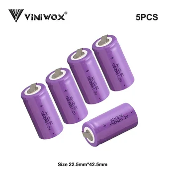 1800mAh 1.2V Ni-CD SC Rechargeable Battery Cell DIY to Electrical Battery Packs Robot Accumulator Power Tool Battery Cells
1800mAh 1.2V Ni-CD SC Rechargeable Battery Cell DIY to Electrical Battery Packs Robot Accumulator Power Tool Battery Cells