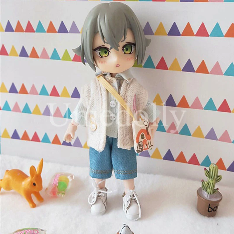4PCS/Set OB11 Doll Outfits ( Shirt + Pants + Waistcoat + Bag ) for Obitsu 11 Doll Clothes Accessories Toy
4PCS/Set OB11 Doll Outfits ( Shirt + Pants + Waistcoat + Bag ) for Obitsu 11 Doll Clothes Accessories Toy
