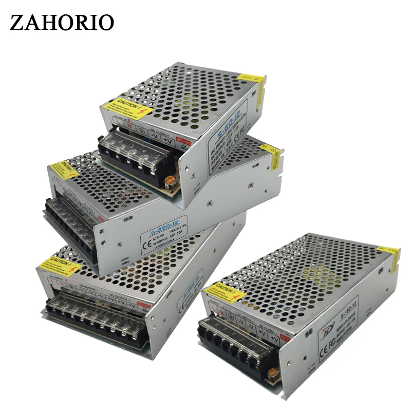 DC 12V Power Supply Lighting Transformer led driver Switch for LED Strips Adapter AC 220V 1A 2A 3A 5A 6.5A 10A 15A 25A 30A 33A
DC 12V Power Supply Lighting Transformer led driver Switch for LED Strips Adapter AC 220V 1A 2A 3A 5A 6.5A 10A 15A 25A 30A 33A