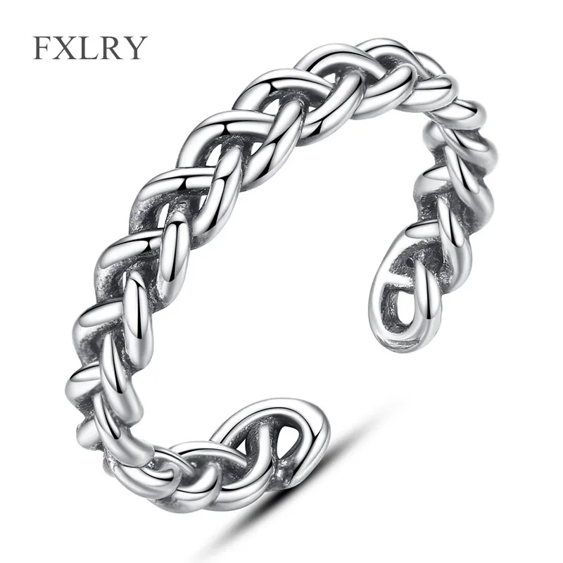 FXLRY Hot Selling S925 Sterling Silver Trendy Handmade Thailand Twist Knitted Ring For Women Size Adjustable Ring Jewelry Acces
FXLRY Hot Selling S925 Sterling Silver Trendy Handmade Thailand Twist Knitted Ring For Women Size Adjustable Ring Jewelry Acces
