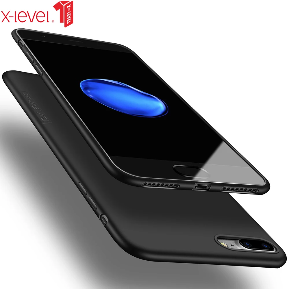 Мягкий силиконовый чехол X Level из ТПУ для iPhone 8 ультратонкий ударопрочный с полной
