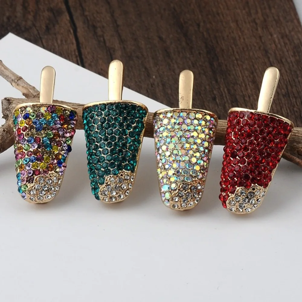 Fashion Ice Cream Shaped Brooches Enamel Rhinestone Crystal Popsicle Corsage Lapel Pins For Women Kids Party Jewelry Accessories
Fashion Ice Cream Shaped Brooches Enamel Rhinestone Crystal Popsicle Corsage Lapel Pins For Women Kids Party Jewelry Accessories