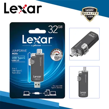 Lexar USB Flash Drives 2 in 1 32GB USB 3.0 Type-C Devices Jump Drive 16G U Disk 150mb Jumpdrive For Phone Computer PC Mac System
Lexar USB Flash Drives 2 in 1 32GB USB 3.0 Type-C Devices Jump Drive 16G U Disk 150mb Jumpdrive For Phone Computer PC Mac System