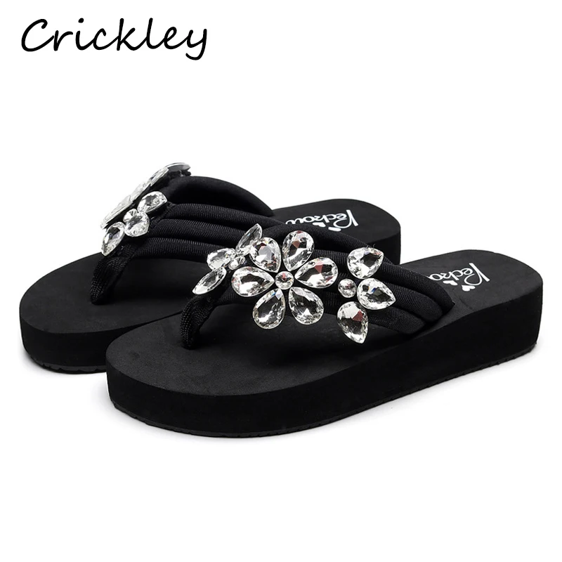 Summer Flip Flops Girl Rhinestone Flower Prints Eva Beach Children Slippers Flat Heels Black Solid Girls Slippers for 4t Kids
Summer Flip Flops Girl Rhinestone Flower Prints Eva Beach Children Slippers Flat Heels Black Solid Girls Slippers for 4t Kids
