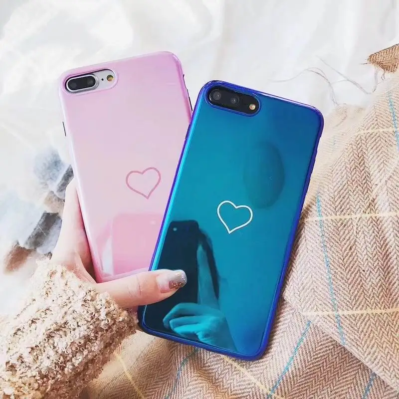 YISHANGOU Blu-Ray Laser Mirror Phone Case For iPhone X 10 8 Plus Luxury Simple Love Heart Soft TPU Cover For iPhone 6 6S 7 Plus
YISHANGOU Blu-Ray Laser Mirror Phone Case For iPhone X 10 8 Plus Luxury Simple Love Heart Soft TPU Cover For iPhone 6 6S 7 Plus