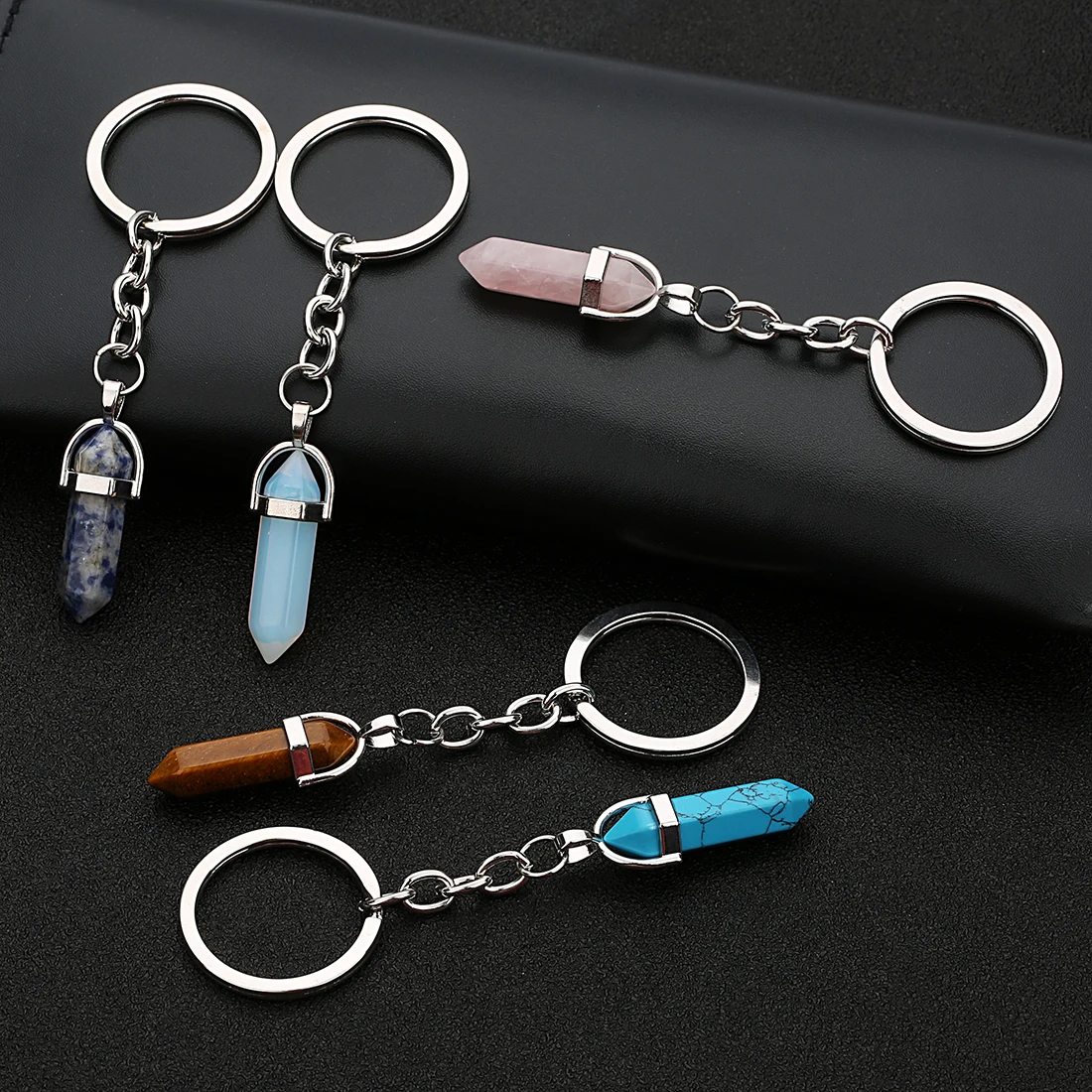 Louleur New Nature Stone Women/Men's Fashion Key Chains Purple Green Opal Blue Red Silver Key Rings Alloy Charms Gifts Wholesale
Louleur New Nature Stone Women/Men's Fashion Key Chains Purple Green Opal Blue Red Silver Key Rings Alloy Charms Gifts Wholesale