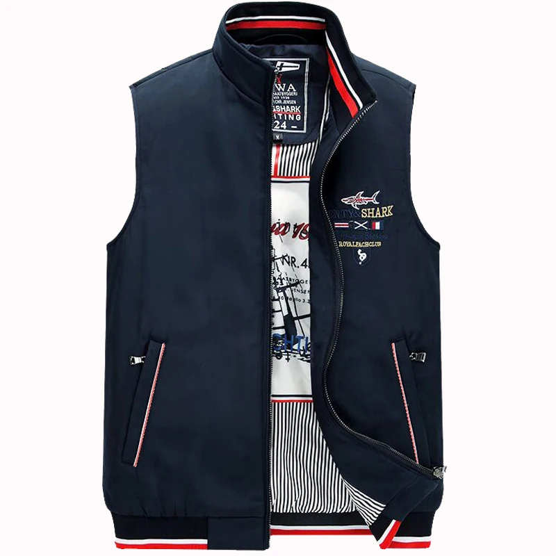 2018 Eden Fashion Aeronautics jacket plus Size Vest Jacket Shark Autumn /winter Vest Men's Business Park Vest Men M-4XL
2018 Eden Fashion Aeronautics jacket plus Size Vest Jacket Shark Autumn /winter Vest Men's Business Park Vest Men M-4XL