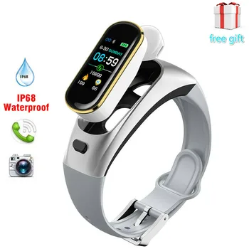 Caller Bluetooth Headset Bracelet H109 Talk Band Color Screen Smart Bracelet 2-in-1 Separate Heart Rate Blood Pressure Monitor
Caller Bluetooth Headset Bracelet H109 Talk Band Color Screen Smart Bracelet 2-in-1 Separate Heart Rate Blood Pressure Monitor