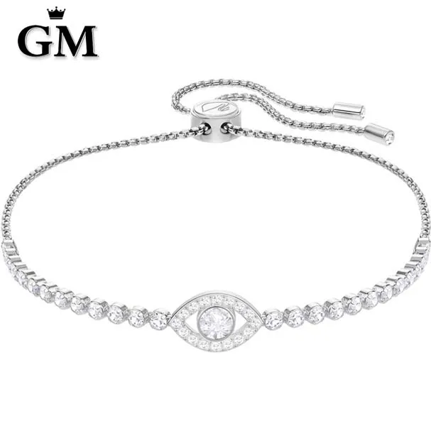 GM Original Copy High Quality 1:1 SWA White Eyes Plated Platinum Shrink Bracelet With Logo Gift Gift Preferred Free Package Mai
GM Original Copy High Quality 1:1 SWA White Eyes Plated Platinum Shrink Bracelet With Logo Gift Gift Preferred Free Package Mai