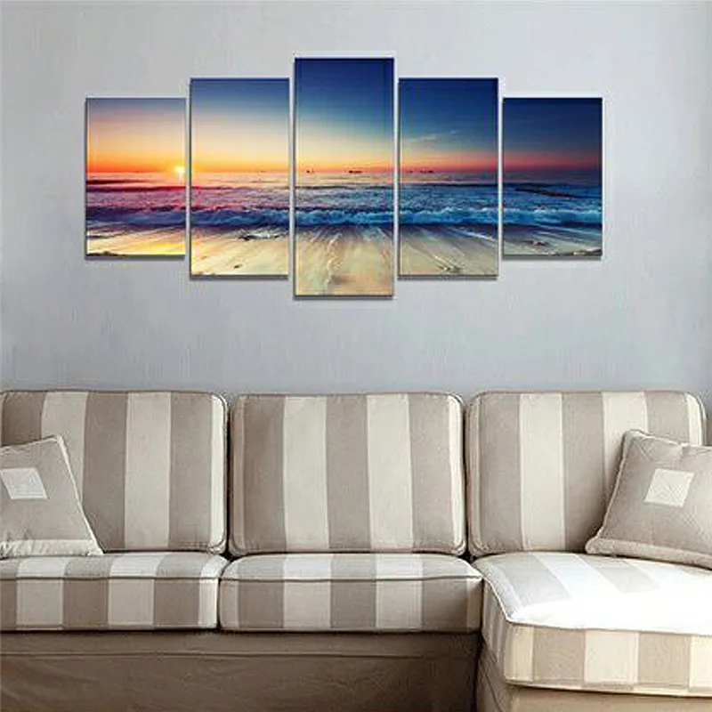 5pcs Modern Wall Art Canvas Painting Unframed Modular Sunrise Panel Print Painting Sunset Seascape Picture Home Decorative
5pcs Modern Wall Art Canvas Painting Unframed Modular Sunrise Panel Print Painting Sunset Seascape Picture Home Decorative