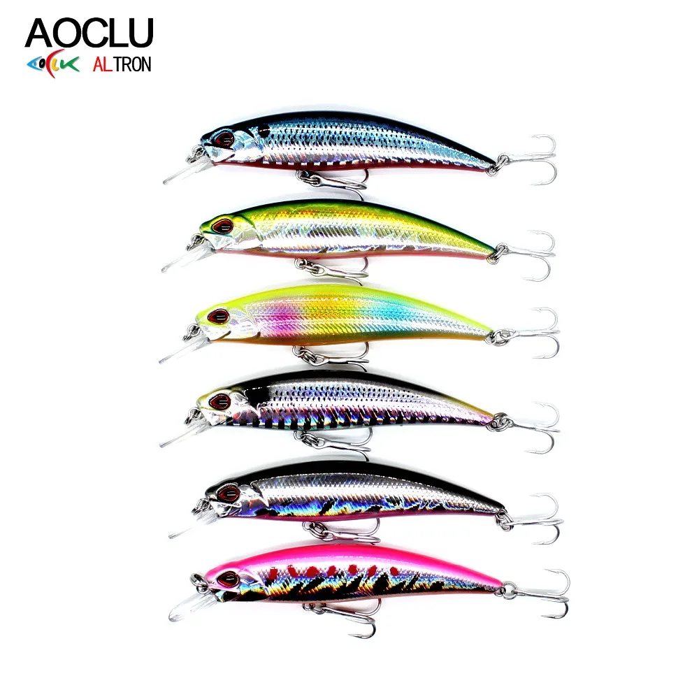 AOCLU wobblers 6pcs/lot Jerkbait 6 Colors 7cm 10g Hard Bait Small Minnow Fishing lures Bass Fresh Salt water tackle sinking lure
AOCLU wobblers 6pcs/lot Jerkbait 6 Colors 7cm 10g Hard Bait Small Minnow Fishing lures Bass Fresh Salt water tackle sinking lure