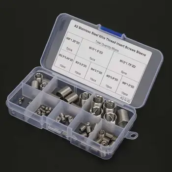 Threaded Inserts Stainless Steel Insert For Hardware Repair Tools 65pcs M2.5-M12 Coiled Wire Thread Insert Stainless Steel
Threaded Inserts Stainless Steel Insert For Hardware Repair Tools 65pcs M2.5-M12 Coiled Wire Thread Insert Stainless Steel