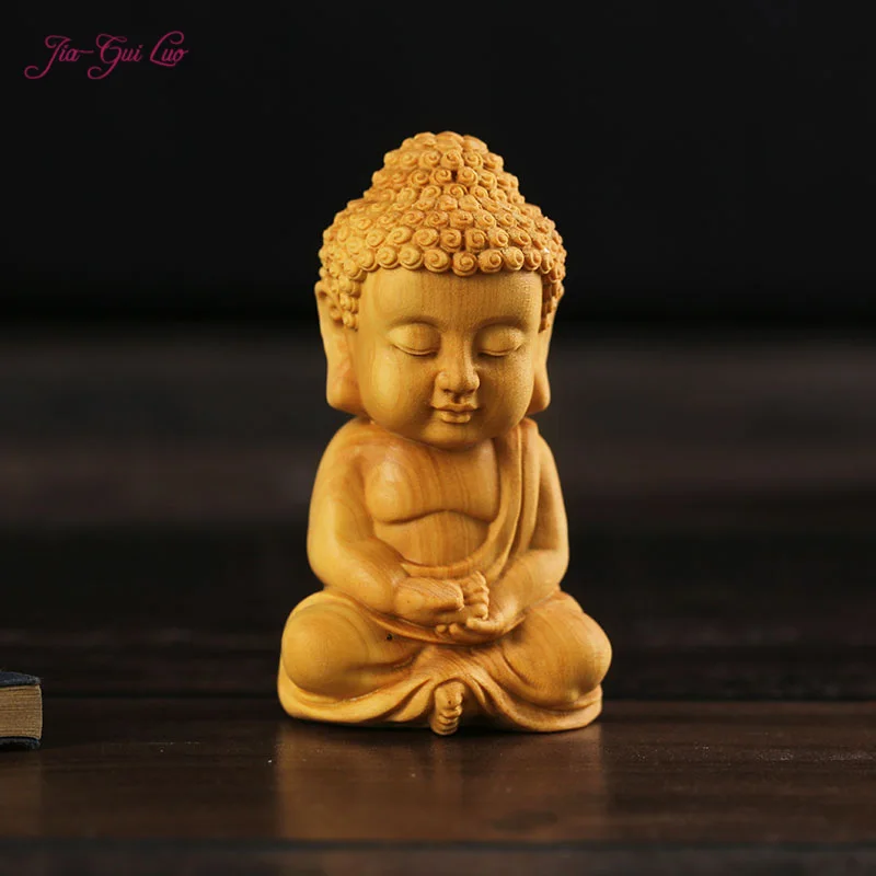 JIA-GUI LUO Boxwood carving decorative gifts home decorations wooden crafts statues Souvenir Q version of the Buddha A056
JIA-GUI LUO Boxwood carving decorative gifts home decorations wooden crafts statues Souvenir Q version of the Buddha A056