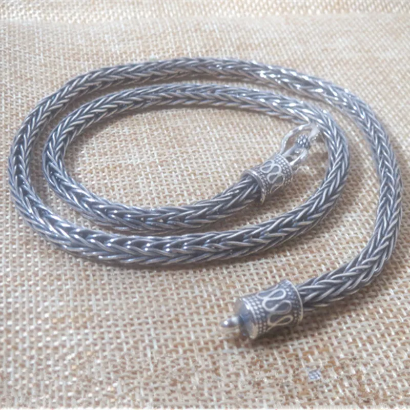 51g 100% 925 Sterling Silver Choker Jewelry Necklace 5MM Chain Men&Women Gift Thai Silver Mantra Charms Long Necklace & Pendant
51g 100% 925 Sterling Silver Choker Jewelry Necklace 5MM Chain Men&Women Gift Thai Silver Mantra Charms Long Necklace & Pendant