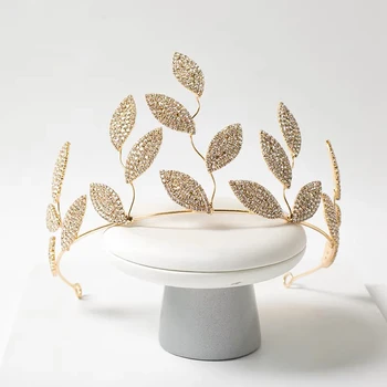 Bavoen Elegant Leaves Wedding Tiaras Crowns Headpices Crystal Bridal Hairbands Soft Evening Hair Jewelry Wedding Gifts
Bavoen Elegant Leaves Wedding Tiaras Crowns Headpices Crystal Bridal Hairbands Soft Evening Hair Jewelry Wedding Gifts