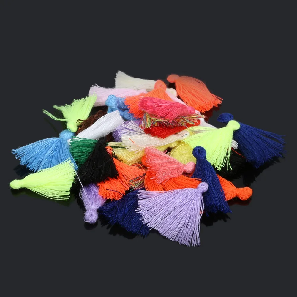 Mix 50Pcs 27mm Mini Tassel Fringe Pendant DIY Material Cotton Cords Tassel Trim Garments Curtains Jewelry Decor Tassels Lace
Mix 50Pcs 27mm Mini Tassel Fringe Pendant DIY Material Cotton Cords Tassel Trim Garments Curtains Jewelry Decor Tassels Lace