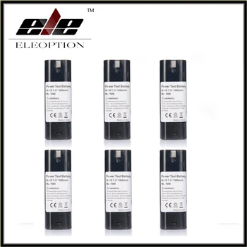 Eleoption 6PCS 7.2V 1500mAh NI-CD Power Tool Battery For MAKITA 7033 7002 7000 632003-2 191679-9 192532-2
Eleoption 6PCS 7.2V 1500mAh NI-CD Power Tool Battery For MAKITA 7033 7002 7000 632003-2 191679-9 192532-2