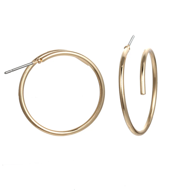 2019 Korean Hot Fashion Geometric Silver Gold Round Earrings Girls Trendy Statement Hoop Earrings for Women Jewelry Wholesale 
2019 Korean Hot Fashion Geometric Silver Gold Round Earrings Girls Trendy Statement Hoop Earrings for Women Jewelry Wholesale