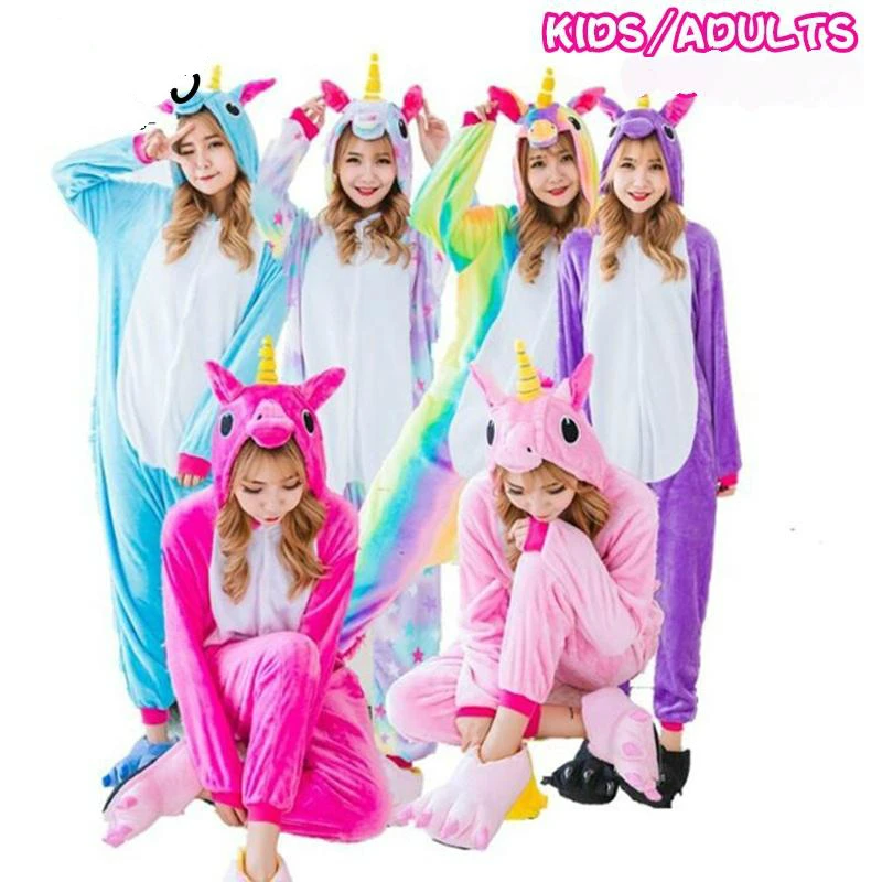 Unicorn Flannel Pajamas Sets Animal Parent-child Winter Cosplay Women Men Sleepwear Unisex children Kigurumi Unicornio Home Hot
Unicorn Flannel Pajamas Sets Animal Parent-child Winter Cosplay Women Men Sleepwear Unisex children Kigurumi Unicornio Home Hot