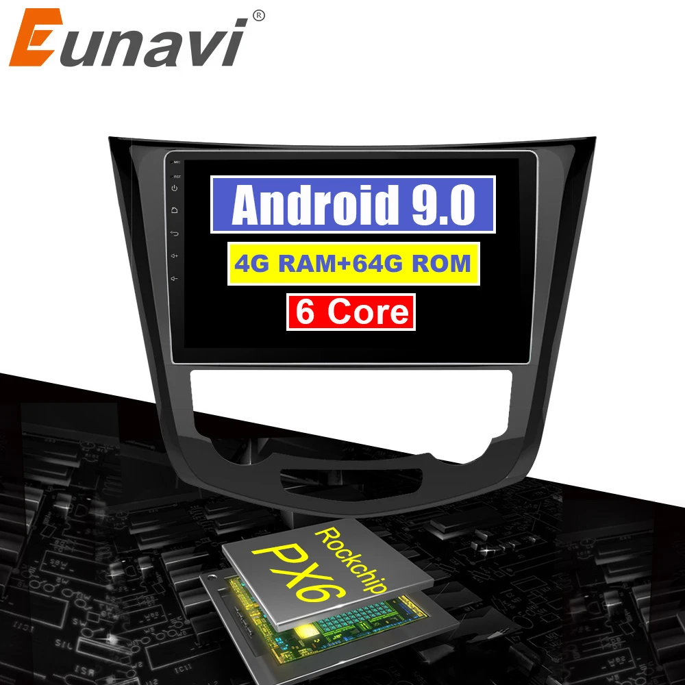 Eunavi 10.2" Android 9.0 Car GPS Radio Player for Nissan X-Trail Qashqail 2014 -2017 with Octa Core 4GB+32GB Stereo Multimedia
Eunavi 10.2" Android 9.0 Car GPS Radio Player for Nissan X-Trail Qashqail 2014 -2017 with Octa Core 4GB+32GB Stereo Multimedia