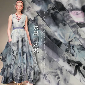 Ink painting silk chiffon fabric perspective scarf dress fabric pure silk fabric chinese silk fabric wholesale silk cloth
Ink painting silk chiffon fabric perspective scarf dress fabric pure silk fabric chinese silk fabric wholesale silk cloth