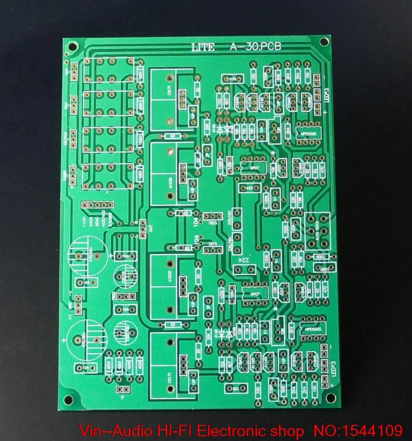 1PCS VIN A30 transistor preamp PCB empty plate pure DC Class A preamp FREE SHIPPING
1PCS VIN A30 transistor preamp PCB empty plate pure DC Class A preamp FREE SHIPPING