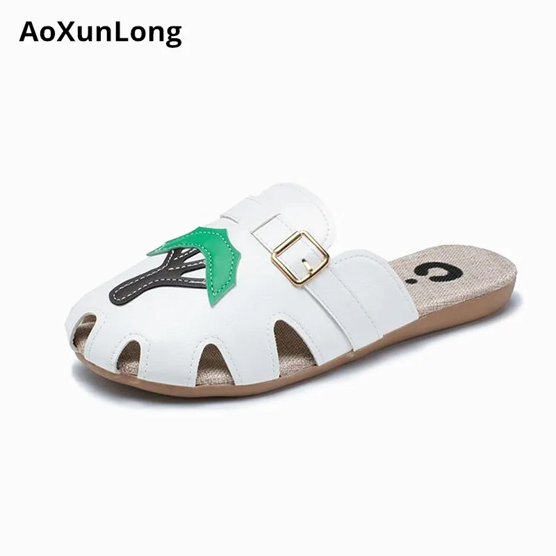 AoXunLong Summer Women Leather Slippers Fashion Flax Slippers Women Slip Cover Outdoor Casual Shoes Woman 35-40 Size Flip Flop
AoXunLong Summer Women Leather Slippers Fashion Flax Slippers Women Slip Cover Outdoor Casual Shoes Woman 35-40 Size Flip Flop
