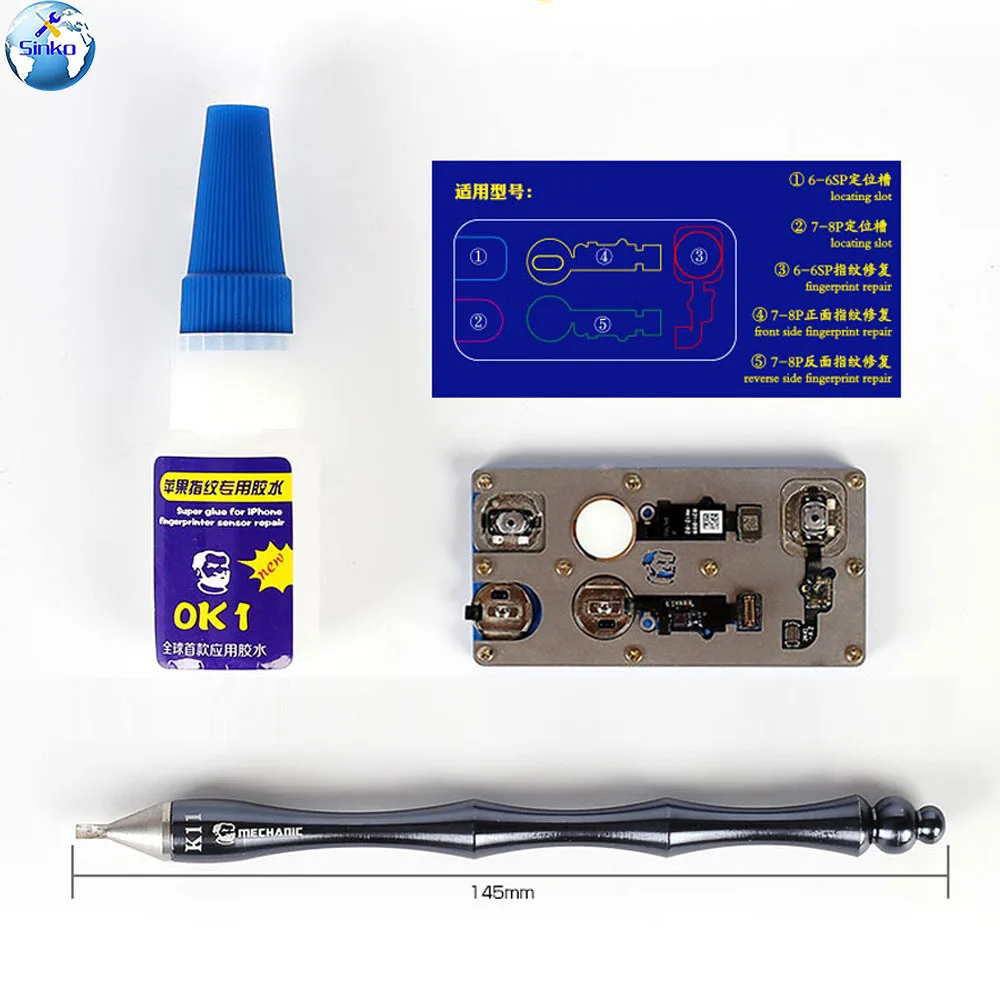 Machinery 3-in-1 Mobile Fingerprint Sensor Special Maintenance Toolbox Fingerprint Maintenance Adhesive + Knife + Location Fixtu
Machinery 3-in-1 Mobile Fingerprint Sensor Special Maintenance Toolbox Fingerprint Maintenance Adhesive + Knife + Location Fixtu
