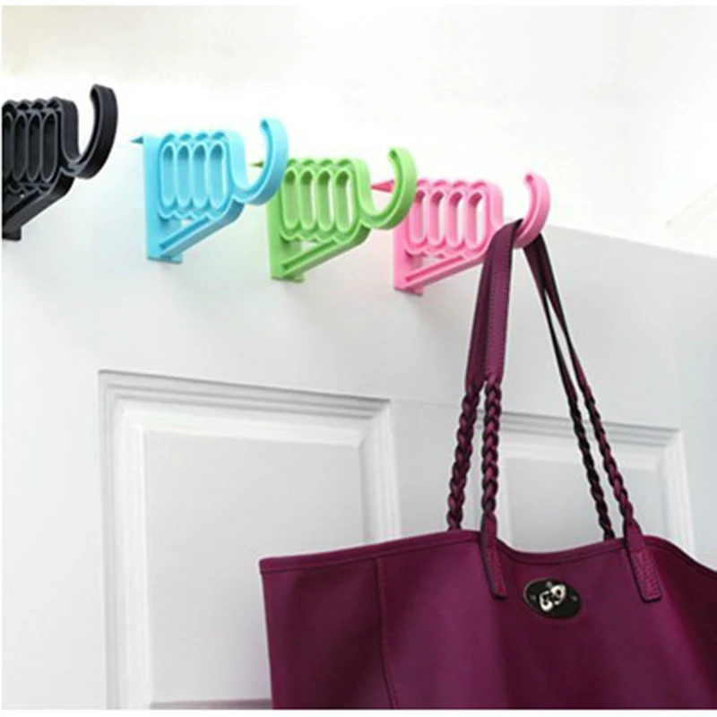 Stouge 1PC Multifunctional Plastics Bathroom Kitchen Door Hanger Durable Hook For Clothes Towel Bag Resuable Hook Color Randomly 
Stouge 1PC Multifunctional Plastics Bathroom Kitchen Door Hanger Durable Hook For Clothes Towel Bag Resuable Hook Color Randomly