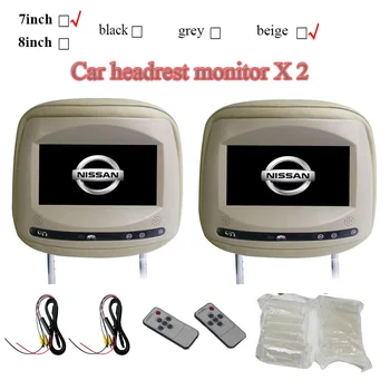 2pcs lcd car monitor for Nissan Tiida Teana QASHQAI X-Trail Sylphy headrest screen 800x480 monitor rear seat rear view camera
2pcs lcd car monitor for Nissan Tiida Teana QASHQAI X-Trail Sylphy headrest screen 800x480 monitor rear seat rear view camera