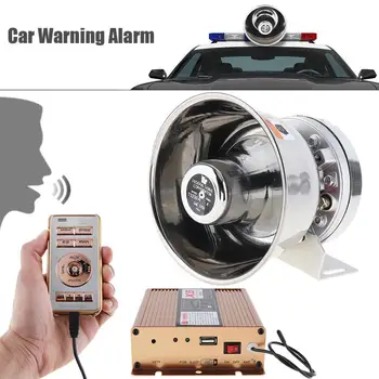 Universal 12V 200W 18 Tone Car Warning Alarm Police Siren Horn PA Speaker with MIC System + Wireless Remote Control
Universal 12V 200W 18 Tone Car Warning Alarm Police Siren Horn PA Speaker with MIC System + Wireless Remote Control