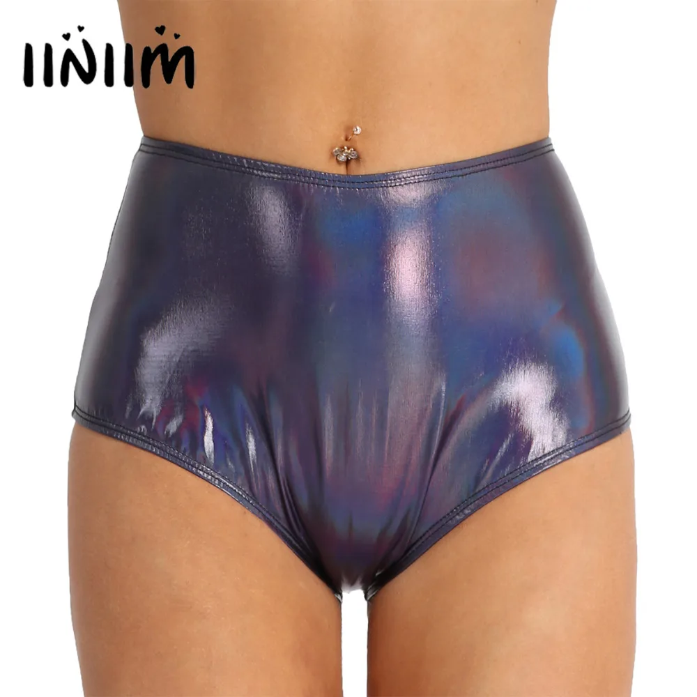 iiniim Womens Clubwear Shiny Metallic Patent Leather Back Zipper High Waisted Booty Shorts High Cut Bodycon Pole Dance Shorts
iiniim Womens Clubwear Shiny Metallic Patent Leather Back Zipper High Waisted Booty Shorts High Cut Bodycon Pole Dance Shorts