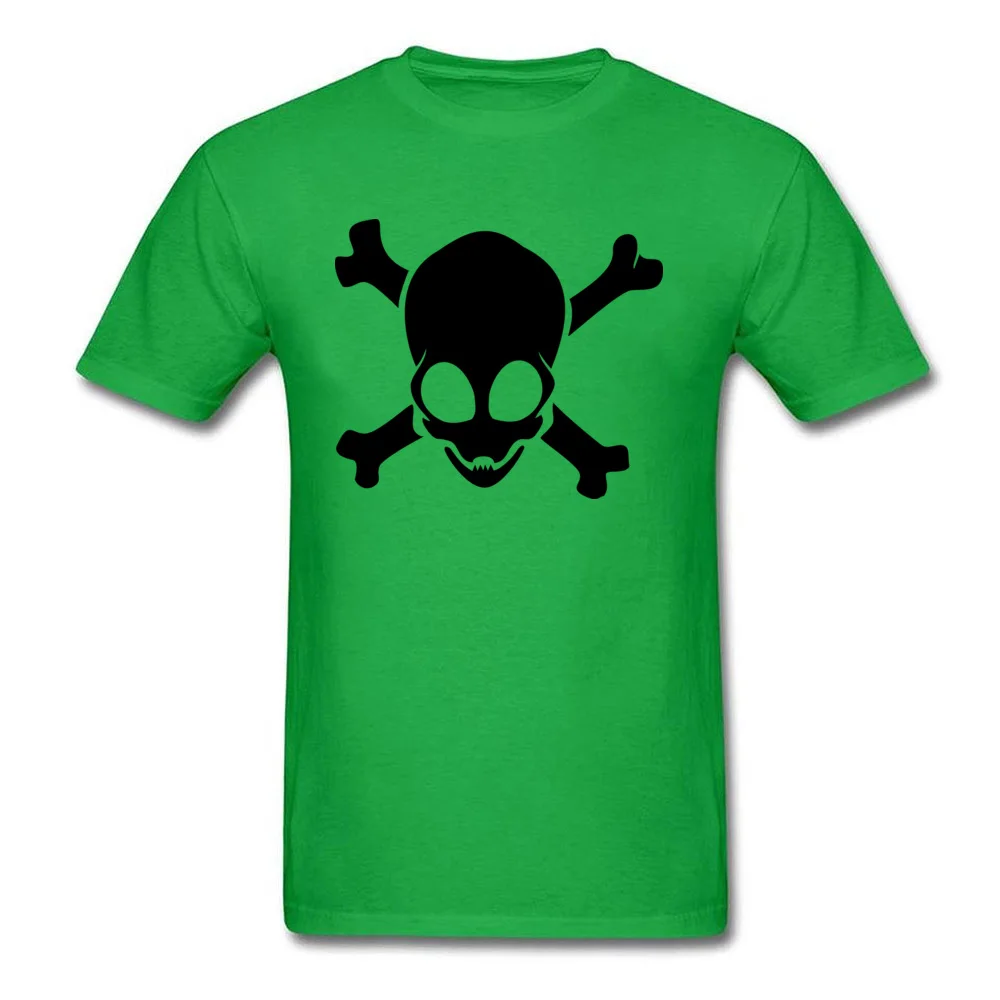 Tops Shirts Alien Crossbones April FOOL DAY 2018 Fashion Summer Short Sleeve Cotton O-Neck Mens T Shirt Summer T Shirts Alien Crossbones green
