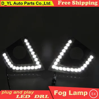 Car Styling Daytime Running Lights for Toyota Corolla LED DRL 2014-2016 LED Fog Light Front Lamp with Yellow turn lights.
Car Styling Daytime Running Lights for Toyota Corolla LED DRL 2014-2016 LED Fog Light Front Lamp with Yellow turn lights.