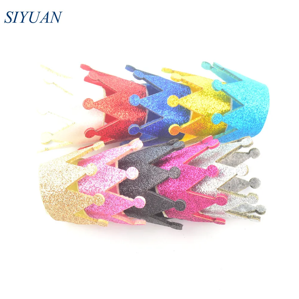 100pcs/lot 10 Color Glitter Felt 3D Crown with White Felt Bottom Non-woven Fabric Tiaras For Hair Ornament H0263
100pcs/lot 10 Color Glitter Felt 3D Crown with White Felt Bottom Non-woven Fabric Tiaras For Hair Ornament H0263