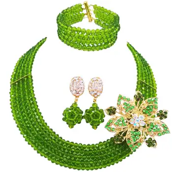 Fashion Olive Green African Jewelry Set Nigerian Wedding Bridal Jewelry Sets for Women Girls Bridesmaids Party Gifts 5L-DS030
Fashion Olive Green African Jewelry Set Nigerian Wedding Bridal Jewelry Sets for Women Girls Bridesmaids Party Gifts 5L-DS030