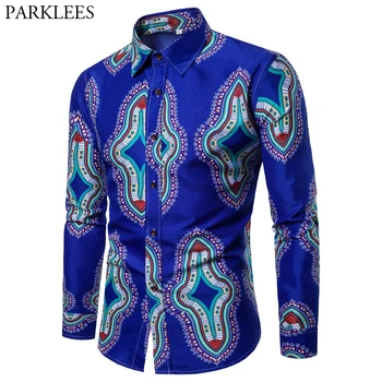 Blue African Dashiki Print Shirt Men 2019 Hip Hop Streetwear African Clothes Mens Long Sleeve Swag Style Shirt Male Chemise 2XL
Blue African Dashiki Print Shirt Men 2019 Hip Hop Streetwear African Clothes Mens Long Sleeve Swag Style Shirt Male Chemise 2XL