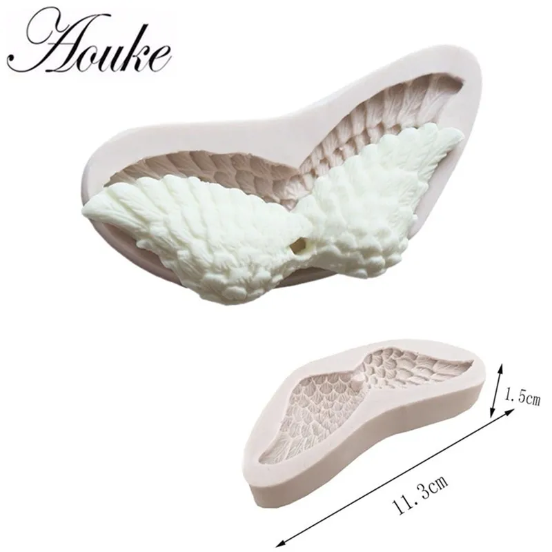 1PC Angel Wings Shaped Fondant Silicone Mold DIY Cake Baking Tool Sugar Cake Decorating Tools Chocolate Mold K147
1PC Angel Wings Shaped Fondant Silicone Mold DIY Cake Baking Tool Sugar Cake Decorating Tools Chocolate Mold K147