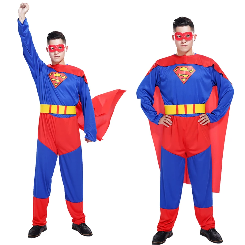 Free shipping Superman Halloween costume cosplay adult male masquerade performances Superman party performance clothing
Free shipping Superman Halloween costume cosplay adult male masquerade performances Superman party performance clothing
