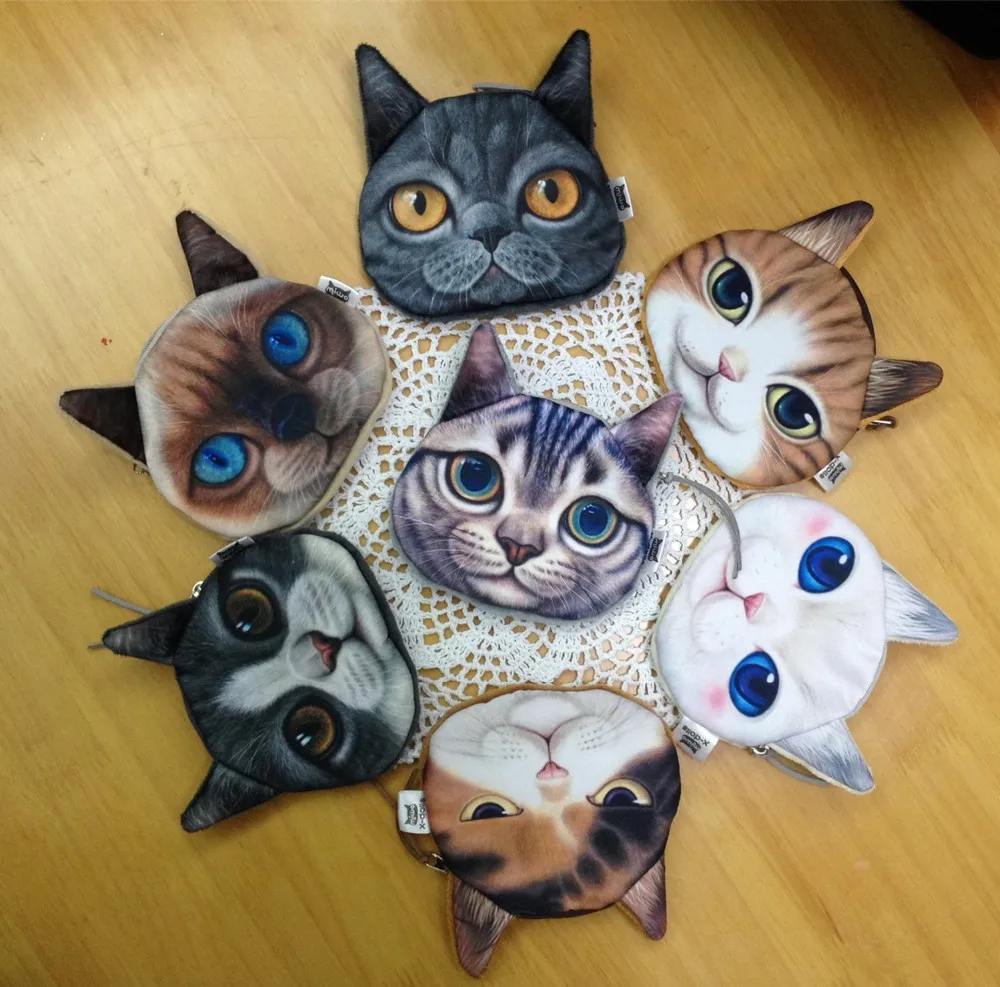 24PCS High Quality 3D Animal Prints Fabric Coin Purse for Girls Zipper Women Wallet Cat Storage Pouch
24PCS High Quality 3D Animal Prints Fabric Coin Purse for Girls Zipper Women Wallet Cat Storage Pouch