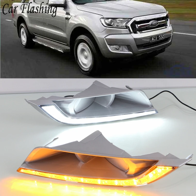 Car Flashing 2PCS For Ford Ranger T6 Update 2015 2016 2017 2018 LED DRL Daytime Running Light Daylight with turn Signal lamp
Car Flashing 2PCS For Ford Ranger T6 Update 2015 2016 2017 2018 LED DRL Daytime Running Light Daylight with turn Signal lamp