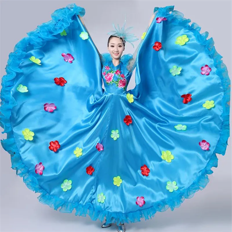 2019 New Hot Ladies Opening Dance Big Swing Skirt Costume Adult Female Festival Outfit Christian Dance Skirt National Costume
2019 New Hot Ladies Opening Dance Big Swing Skirt Costume Adult Female Festival Outfit Christian Dance Skirt National Costume