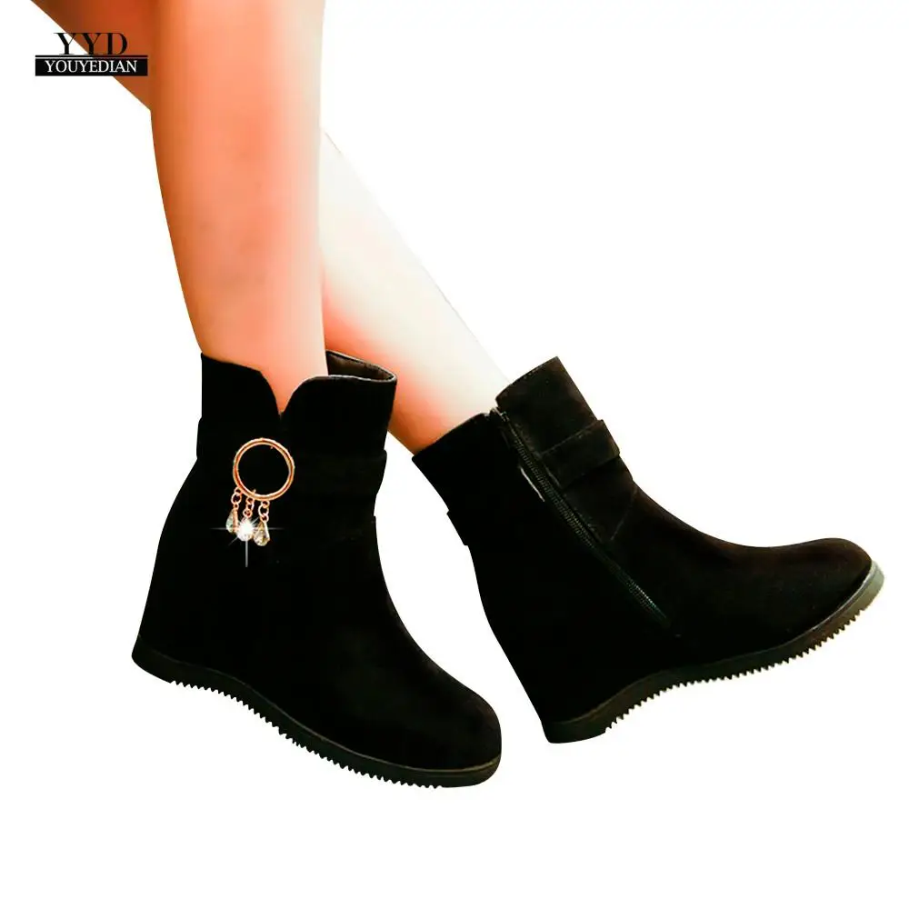 YOUYEDIAN Women Flcok Boots Wedges Low Zipper Middle Tube Boots Casual Shoes Martin Boots ankle boots para mulheres sem sa#a4
YOUYEDIAN Women Flcok Boots Wedges Low Zipper Middle Tube Boots Casual Shoes Martin Boots ankle boots para mulheres sem sa#a4