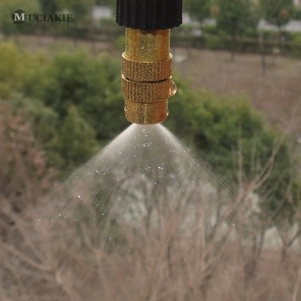 MUCIAKIE 3PCS Adjustable Brass Nozzle w/ 1/4'' Barb Tee Adapter Copper Mist Cooling Nozzle Spray Garden Water Misting Irrigation
MUCIAKIE 3PCS Adjustable Brass Nozzle w/ 1/4'' Barb Tee Adapter Copper Mist Cooling Nozzle Spray Garden Water Misting Irrigation