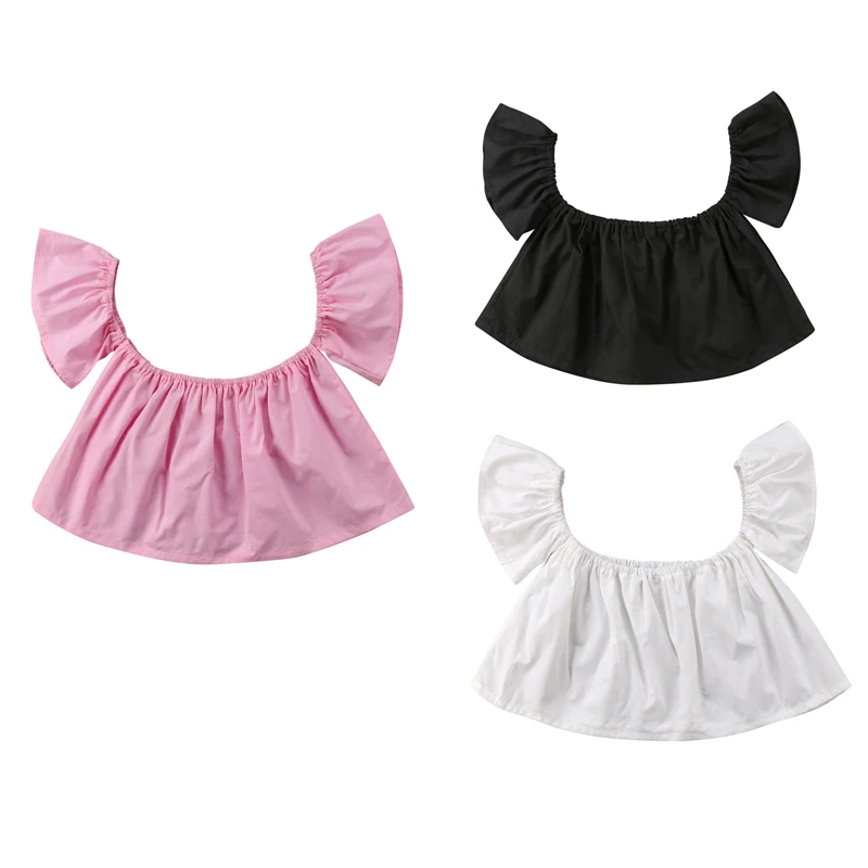 Fashion Casual Newborn Infant Baby Girls Short Petal Sleeve Off Shoulder Pullover Solid Shirt Tops 3 Style Outfit Summer 0-24M
Fashion Casual Newborn Infant Baby Girls Short Petal Sleeve Off Shoulder Pullover Solid Shirt Tops 3 Style Outfit Summer 0-24M