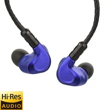 BGVP DMG 2DD + 4BA Hybrid Drivers In-Ear Oortelefoon Metalen High Fidelity Monitor met Afneembare MMCX Audio Kabel en Drie nozzles(China)