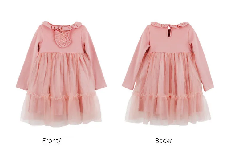 school mesh patchwork cotton baby girl 2018 autumn winter Christmas pink teenage kids dresses for girls long sleeves clothing 4 5 6 7 8 9 10 11 12 13 14 15 years little big girl kids party clothes tulle dress girls (5).jpg
