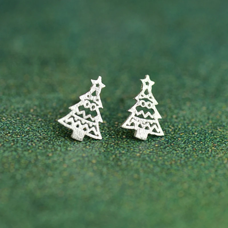 Simple Cute Silver Hollow Out Tree Stud Earrings 925 Christmas Tree Earrings For Women Girl Party Christmas gifts
Simple Cute Silver Hollow Out Tree Stud Earrings 925 Christmas Tree Earrings For Women Girl Party Christmas gifts