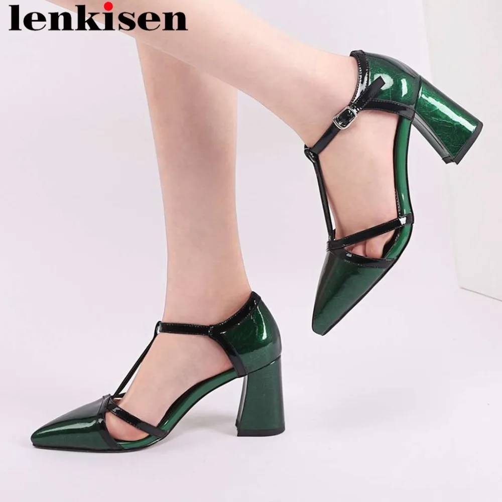 Lenkisen European superstars real cow leather mixed colors buckle strap high heels hollow women pumps officer dress shoes L00
Lenkisen European superstars real cow leather mixed colors buckle strap high heels hollow women pumps officer dress shoes L00